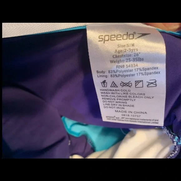 Speedo Aqua Hero Swim Aid Kids S/M 2-3 Years Old 25-35 Lbs - New Teal/Blue - Picture 5 of 6